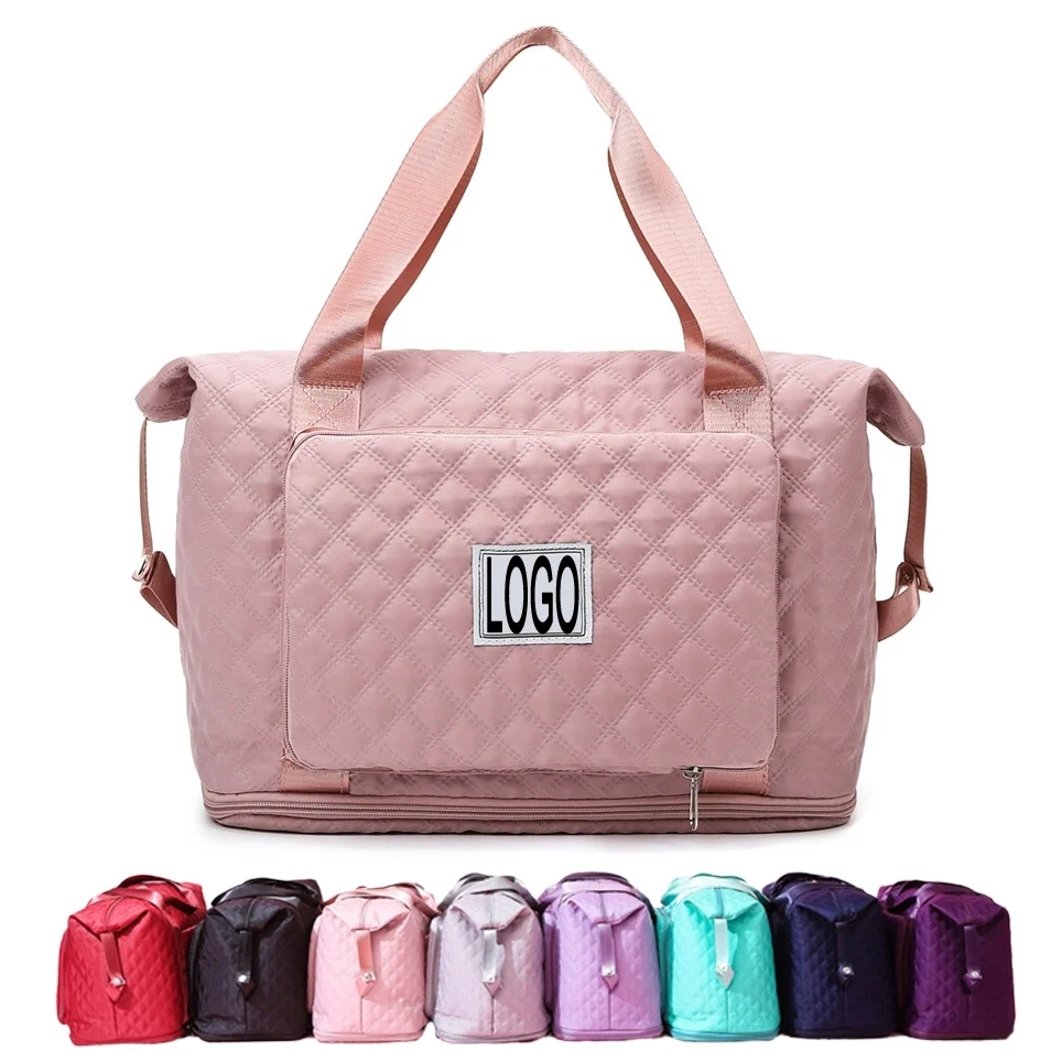Foldable Travel Sport Tote Handbag Yoga Weekender Duffel Bag 1