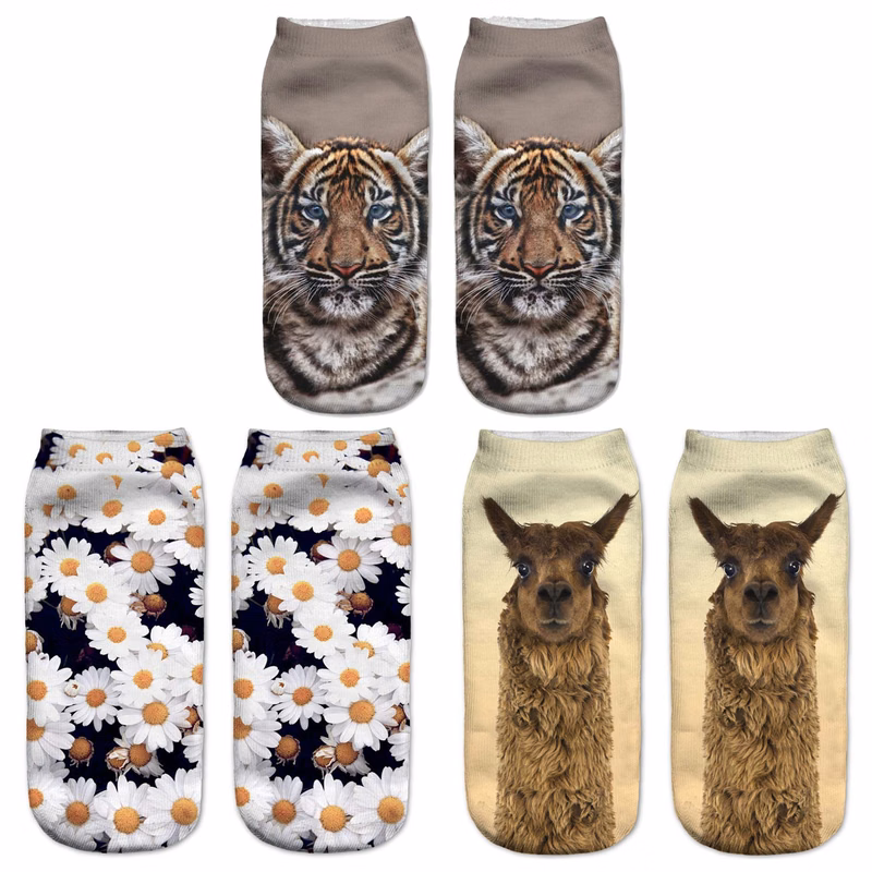 3D Digital Printed Socks