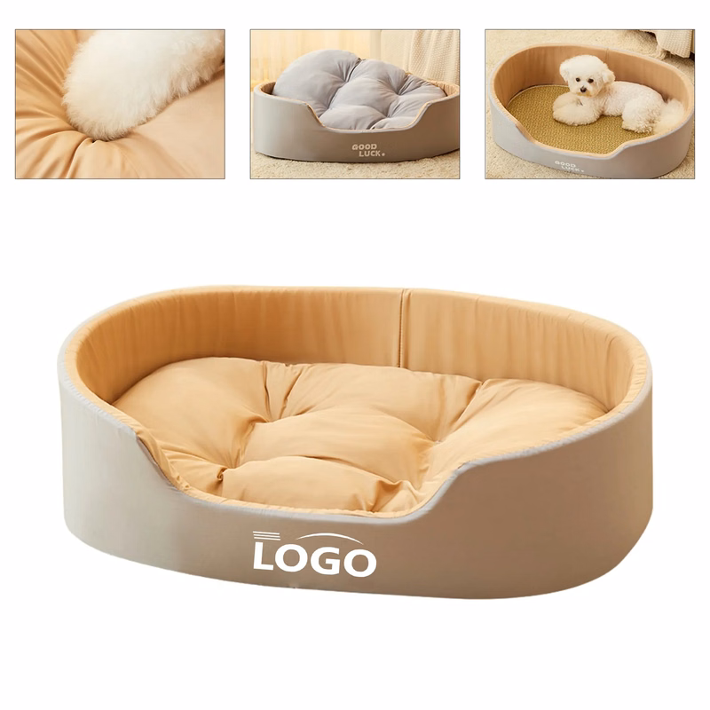 Warm Washable Plush Winter Pet Bed For Dogs And Cats