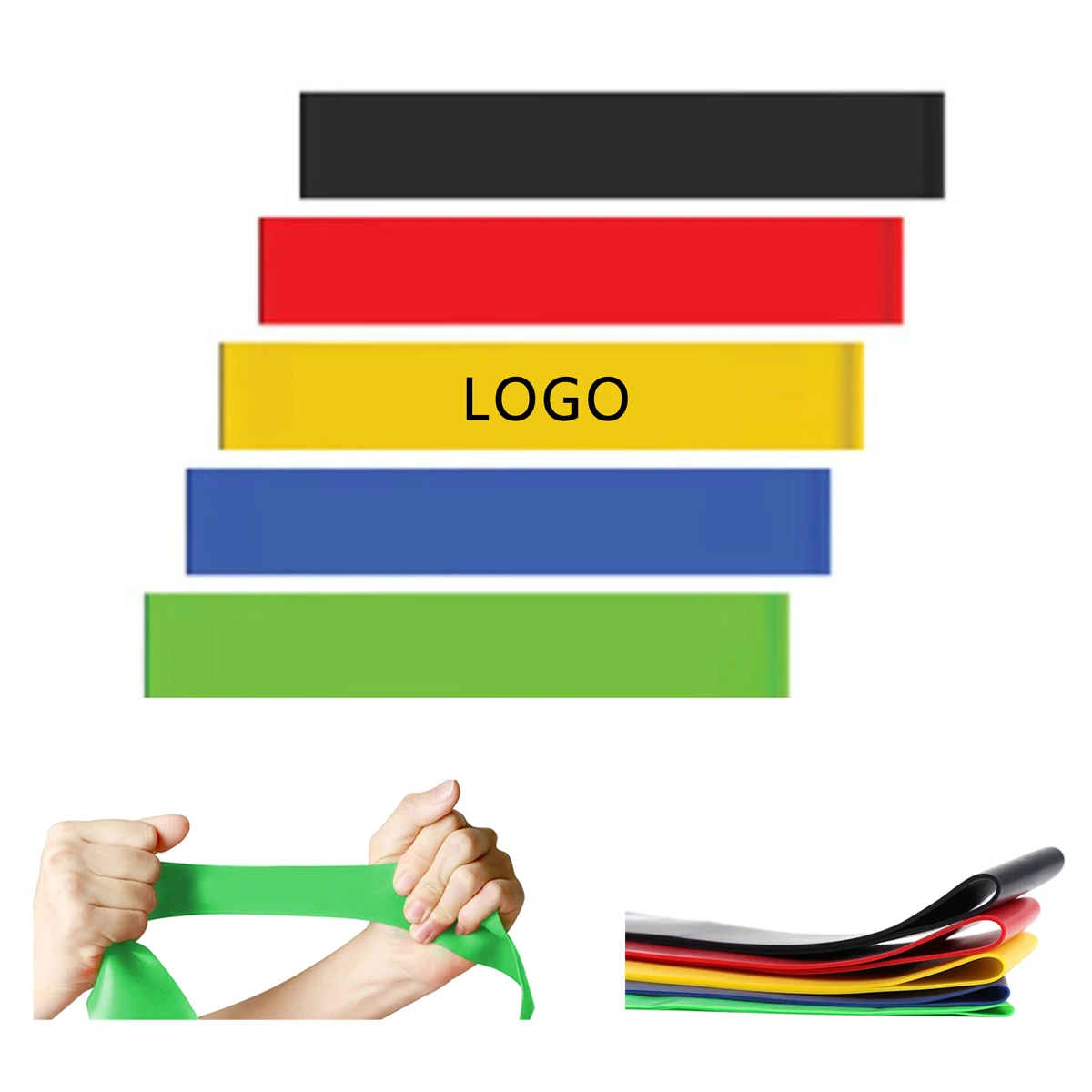 TPE Fitness Resistance Bands 5 PCS Multi-Use Exercise 1