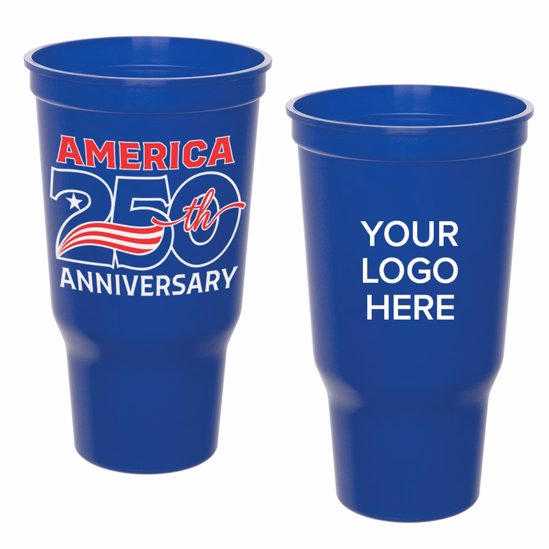 32 oz. Plastic Cup, 250th Anniversary