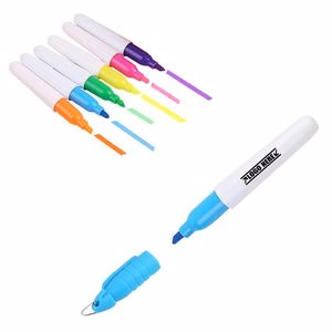Mini Fluorescent Highlighter With Cap Clip