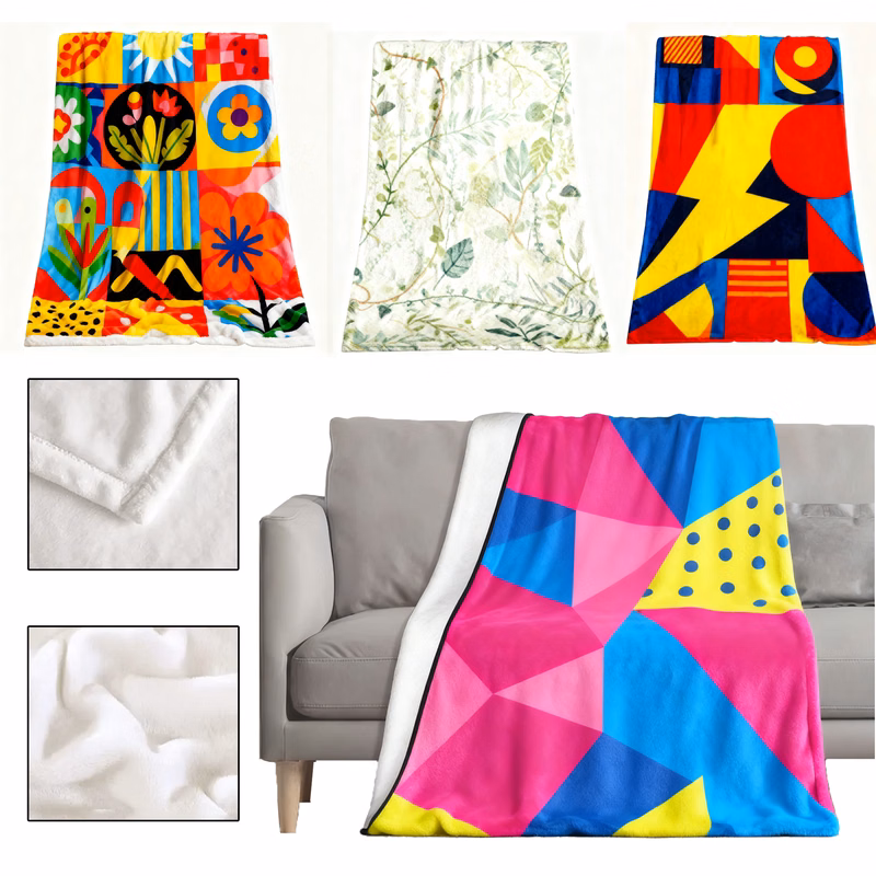 59.1" x 39.4" Flannel Blanket Full-Color print on 1 Side