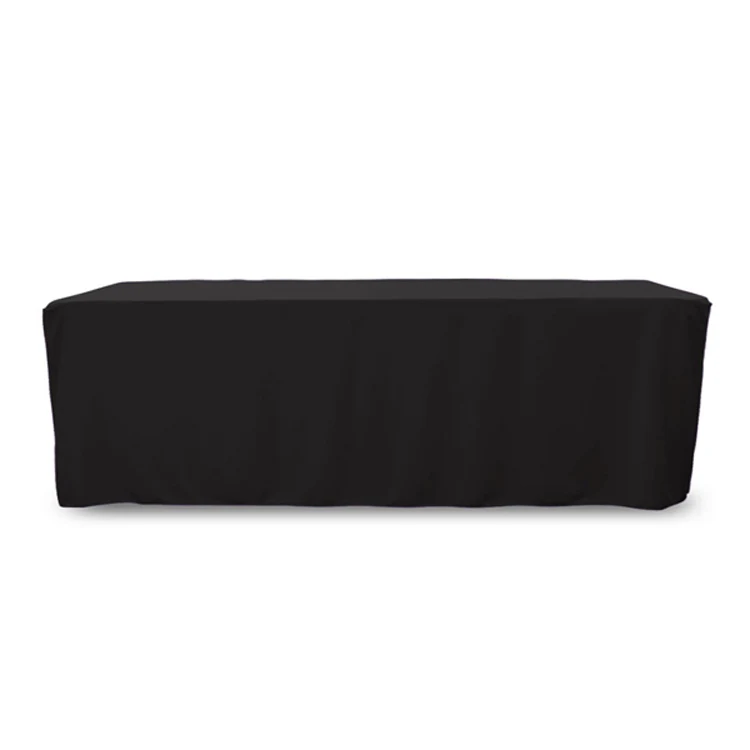 8 ft. Fitted PolyKnit™ Table Cover (Blank) 1