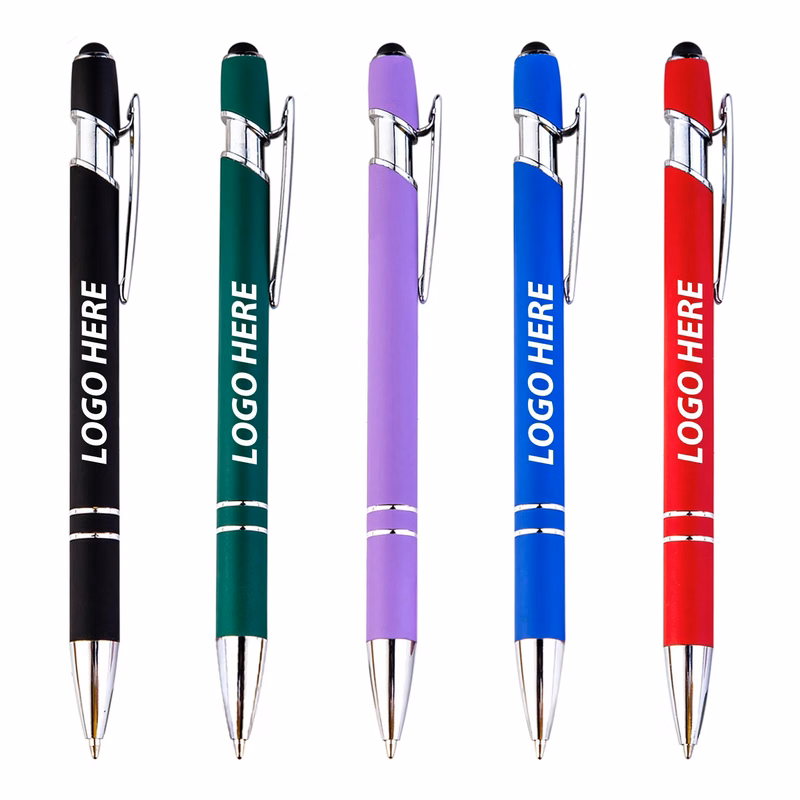 Aluminum touch screen ballpoint pen