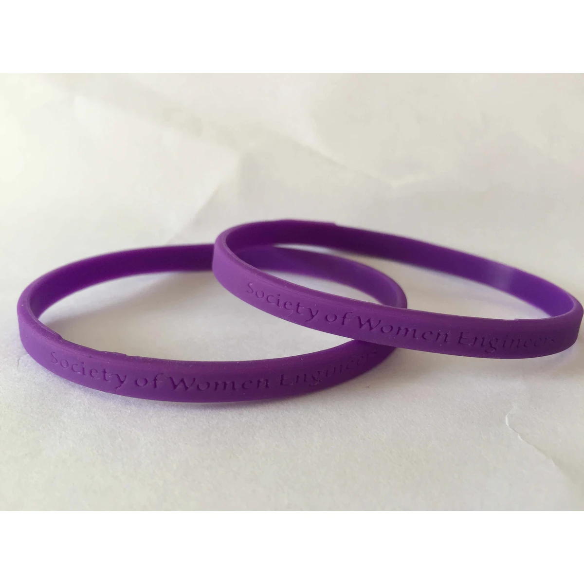 1/4 Inch Debossed Silicone Wristband 1