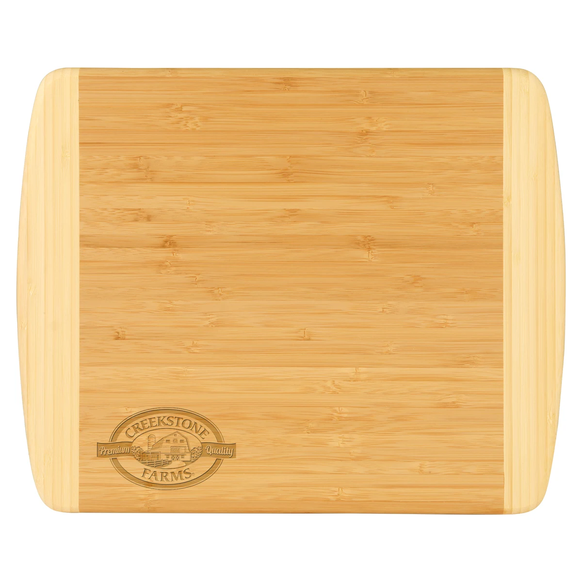 13" x 11" Bamboo 2-Tone Cutting Board 1