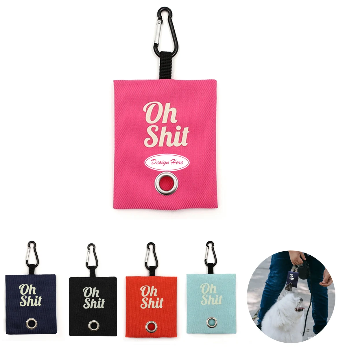 Compact Keychain Waste Bag Dispenser for Pet Owners 1