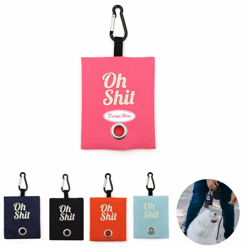 Compact Keychain Waste Bag Dispenser for Pet Owners