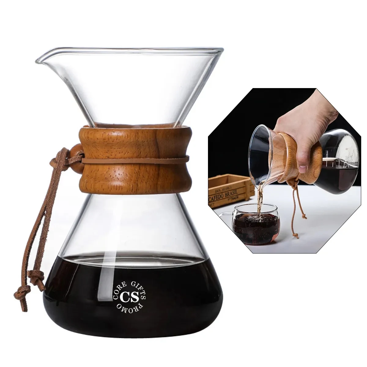 Pour Over Glass Coffee Maker 1