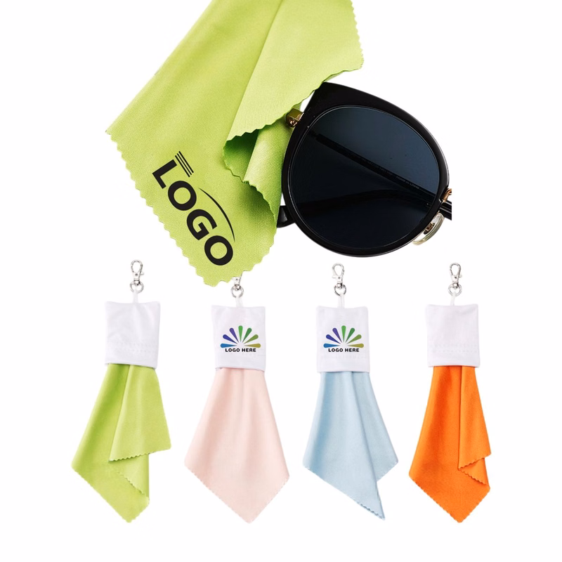 Key Chain Glasses Screen Cleanning Cloth