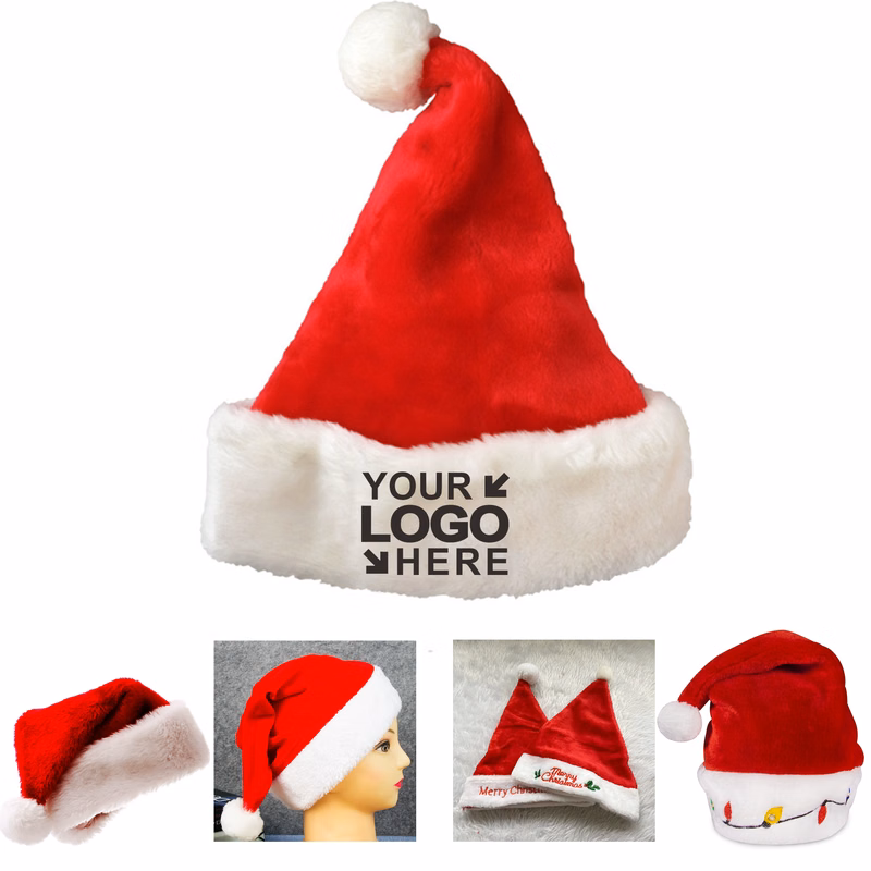 MOQ50Pcs Custom Adult & Children Santa Clause Hat