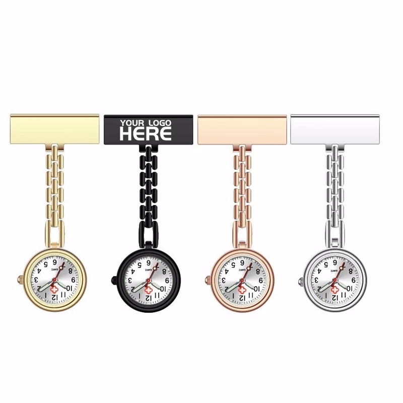 Medical Pocket Metal Luminous Nurse Watch withe Box