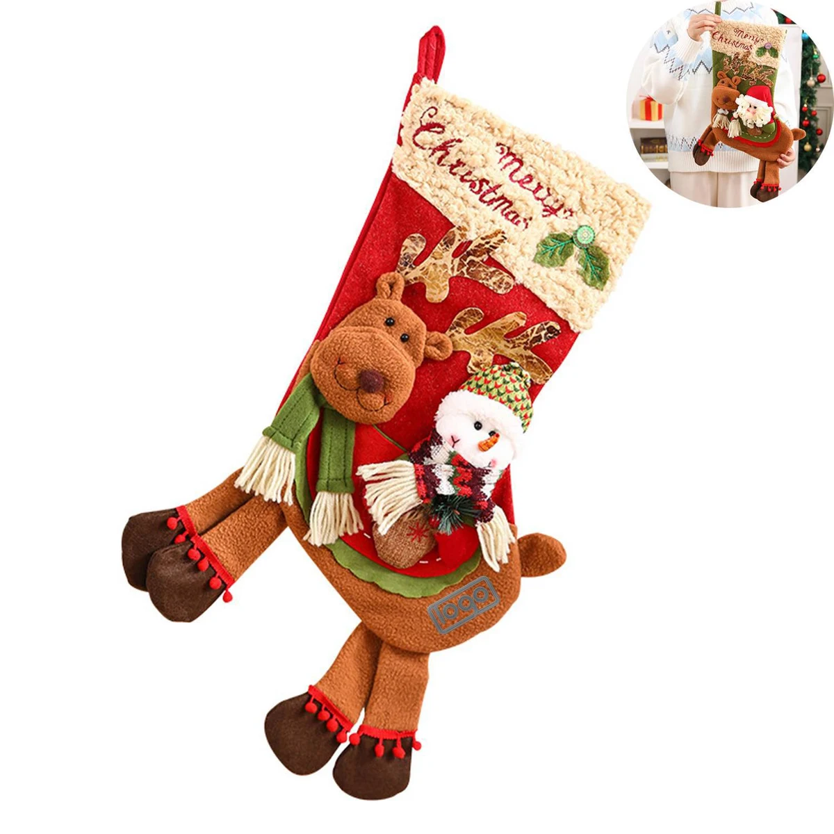 Christmas Stocking Gift Bag 1