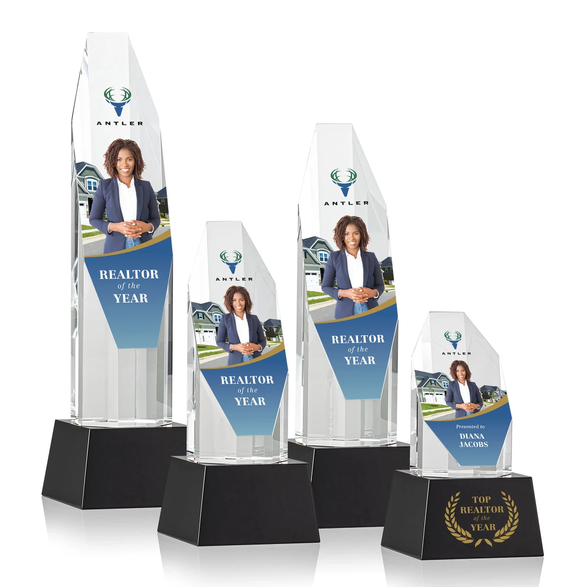 Barrhaven VividPrint™ Award on Base - Black 1