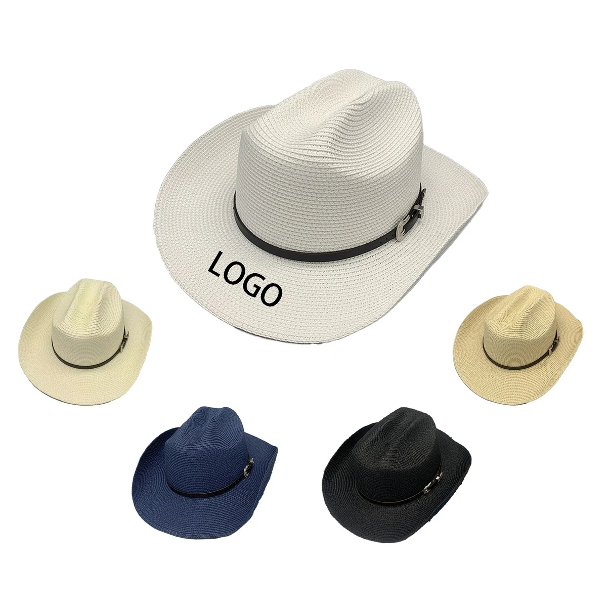 Collapsible Straw Cowboy Hat 1