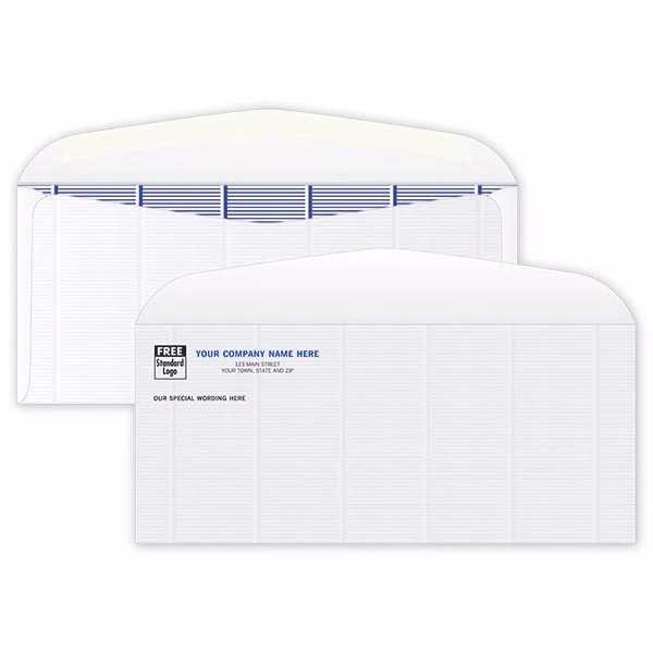 Envelopes, Secure Blue Tint #9