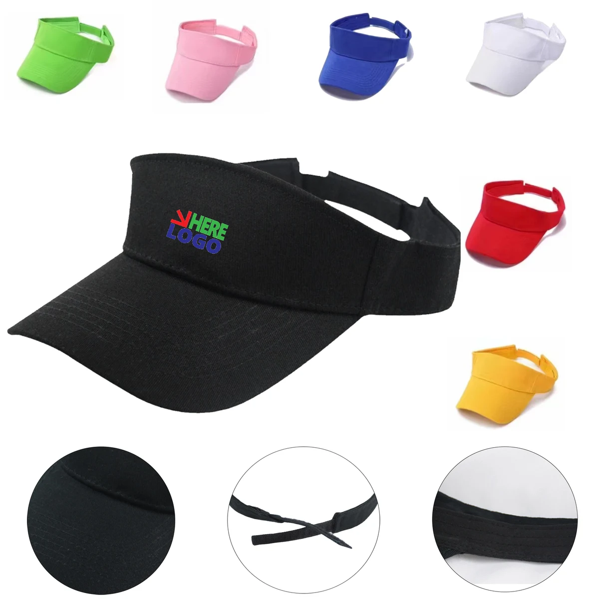Summer Solid Color Shade Sunscreen Hat MOQ 50PCS 1