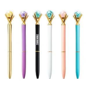 Glitter Flakes Ball Metal Pen 1