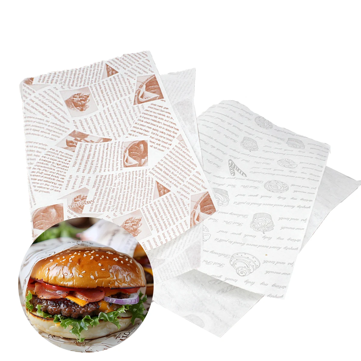 Food Wrappers Paper MOQ 1000 1