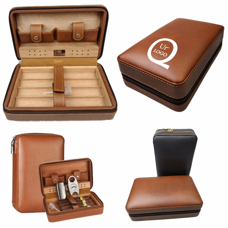 Premium Leather Cigar Case Humidor