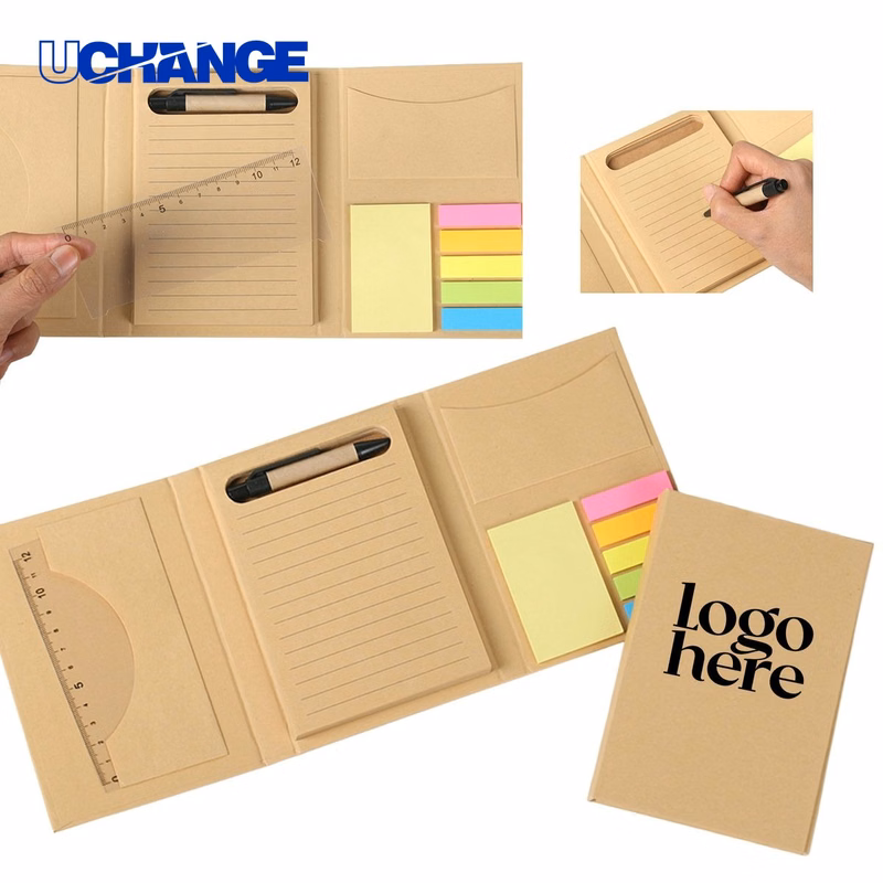 Kraft Paper Multi-Functional Sticky Notebook Journal