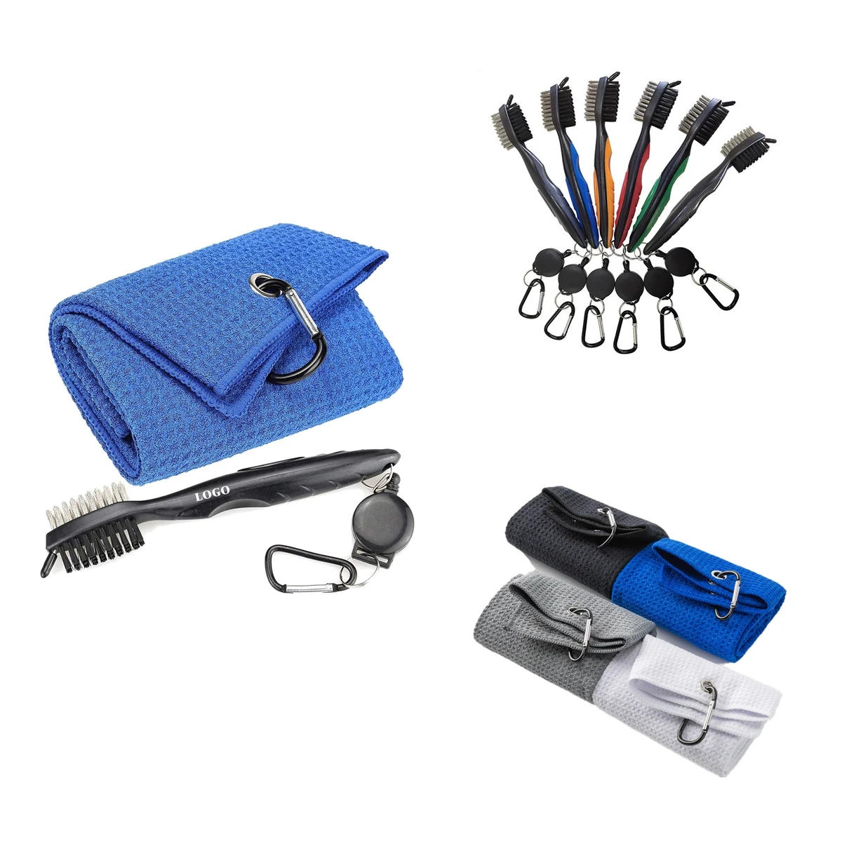 Golf Towel And Club Brush Set 1