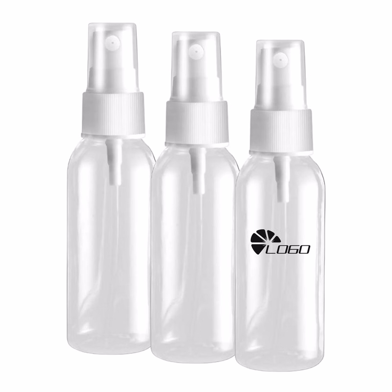 MOQ 20pcs 2oz Transparent Round Shoulder Spray Bottle