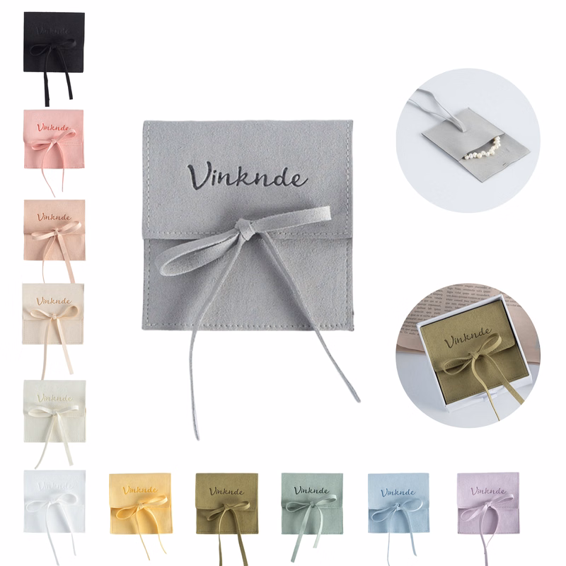 MOQ100 Microfiber Jewelry Gift Bags