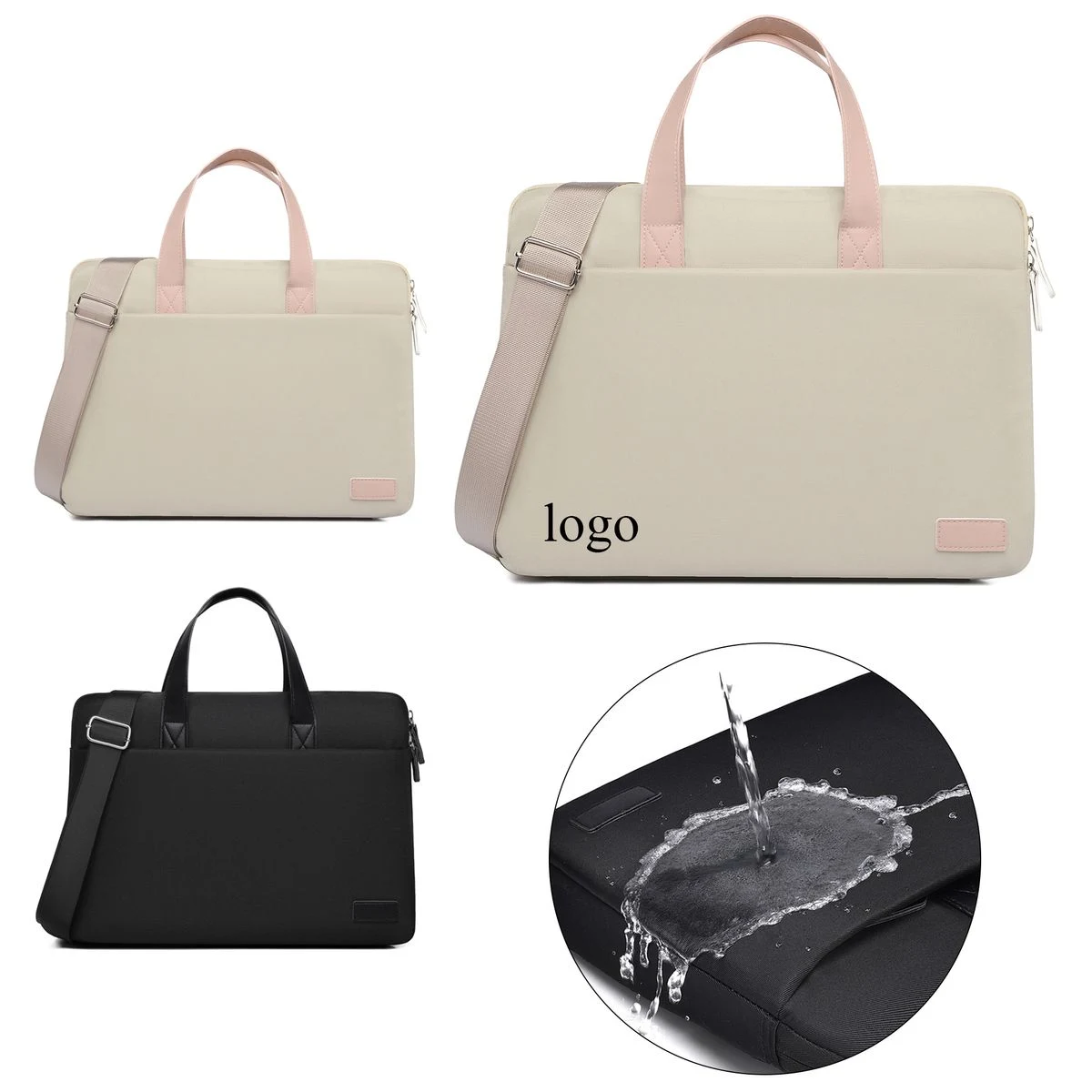 Dual Carry Anti-Splash Laptop Messenger Briefcase 1