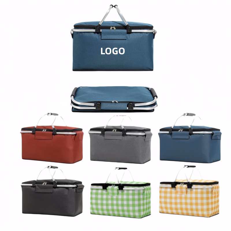 Foldable Aluminum Frame Insulated Basket