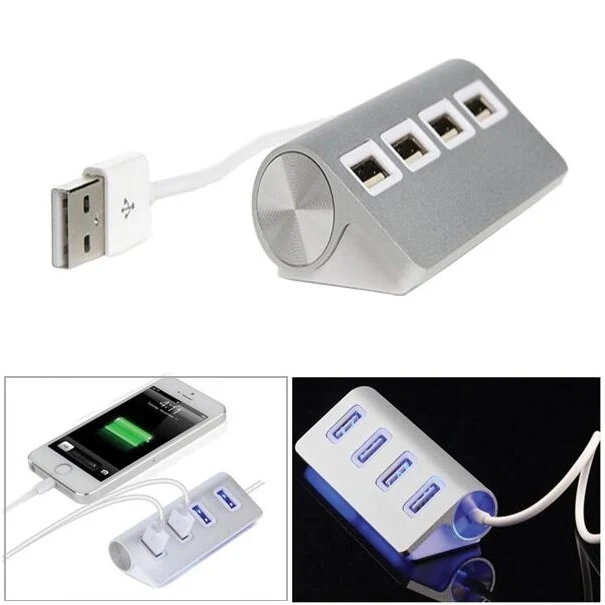 Aluminum 4 Ports USB Hub 1