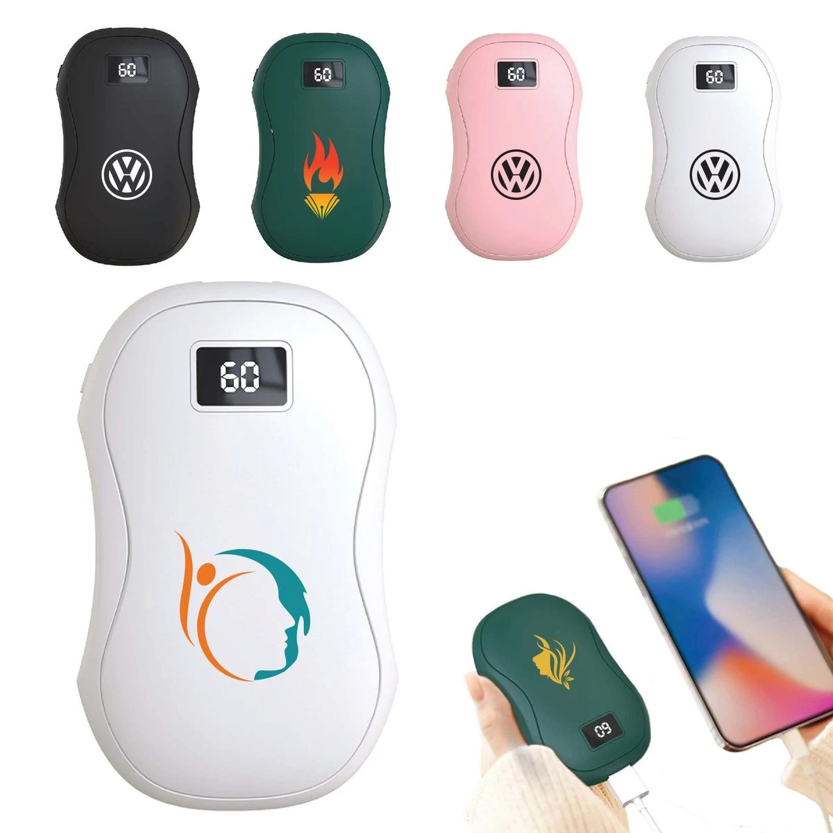 Smart Display Hand Warmer & 3600mAh Power Bank 1