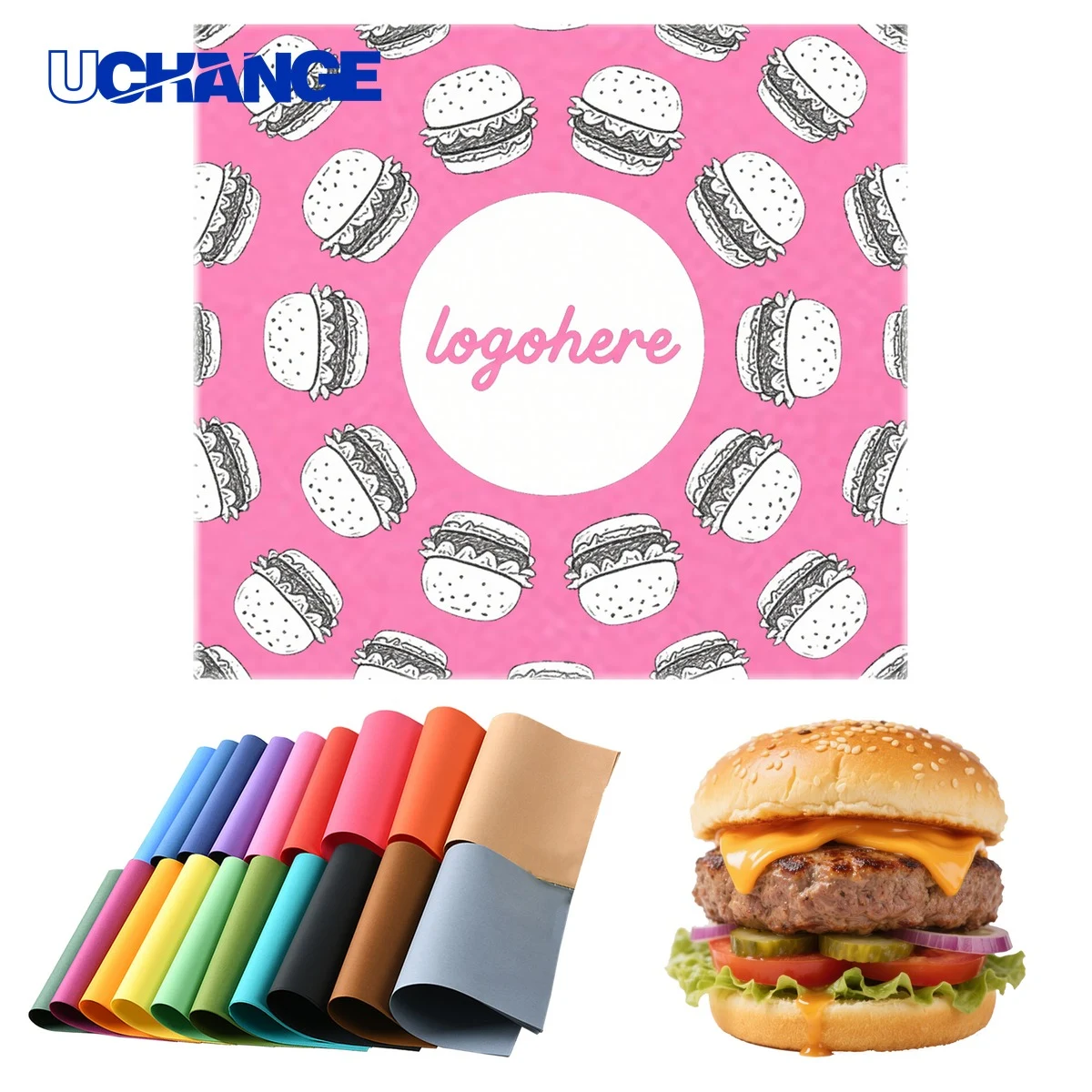 Colored Grease Proof Food Wrapping Sheets 1