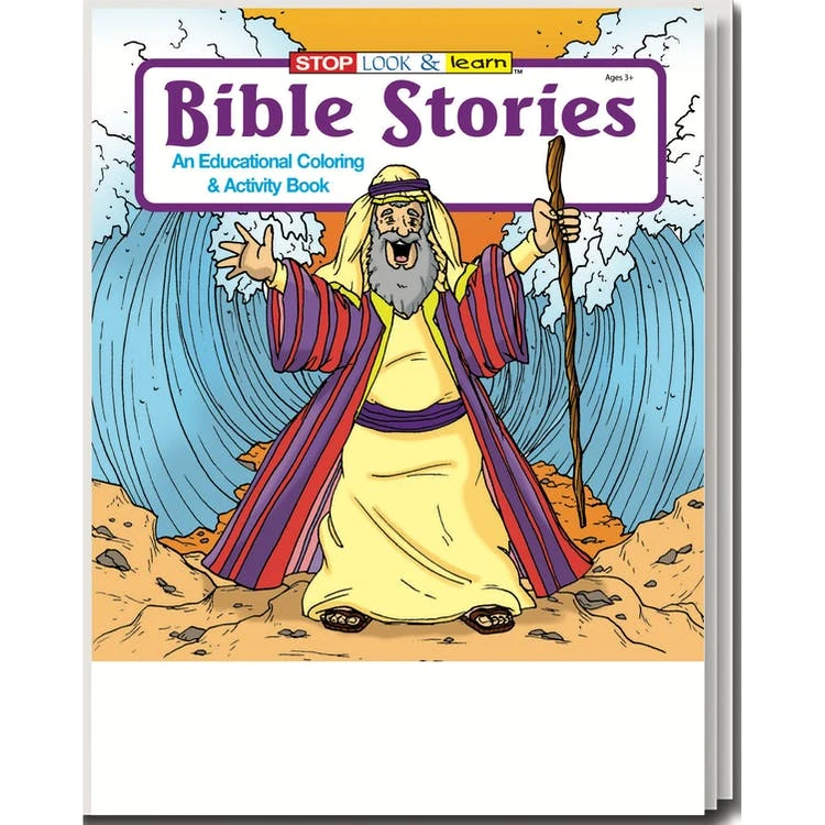 Bible Stories Coloring Books - Ages 3-9 16 Pages 1