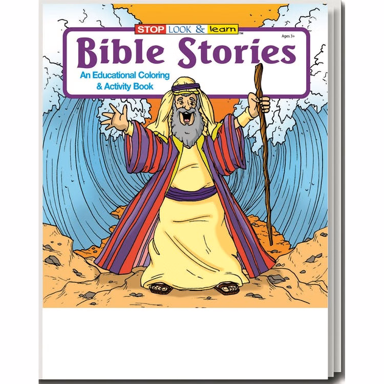 Bible Stories Coloring Books - Ages 3-9 16 Pages