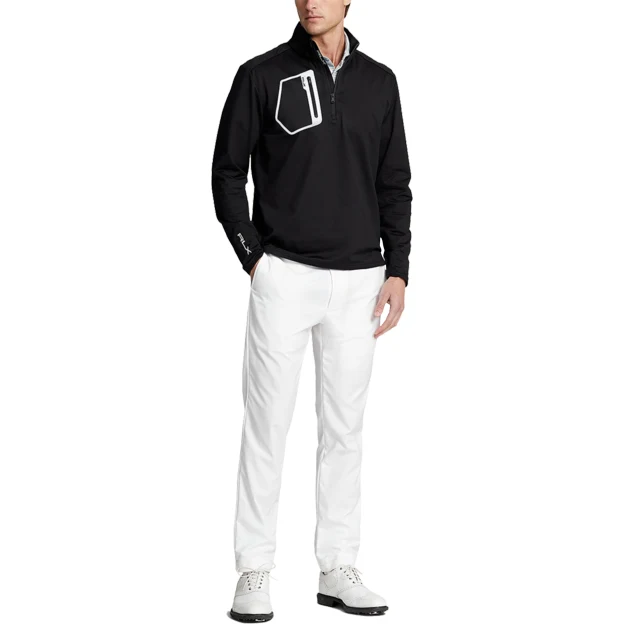 Brushed Back Tech Jersey ¼ Zip With Reflective Pocket 1