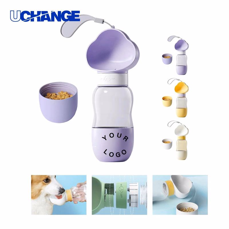 Dog Bottle Travel Dual Chamber Food and Water Storage