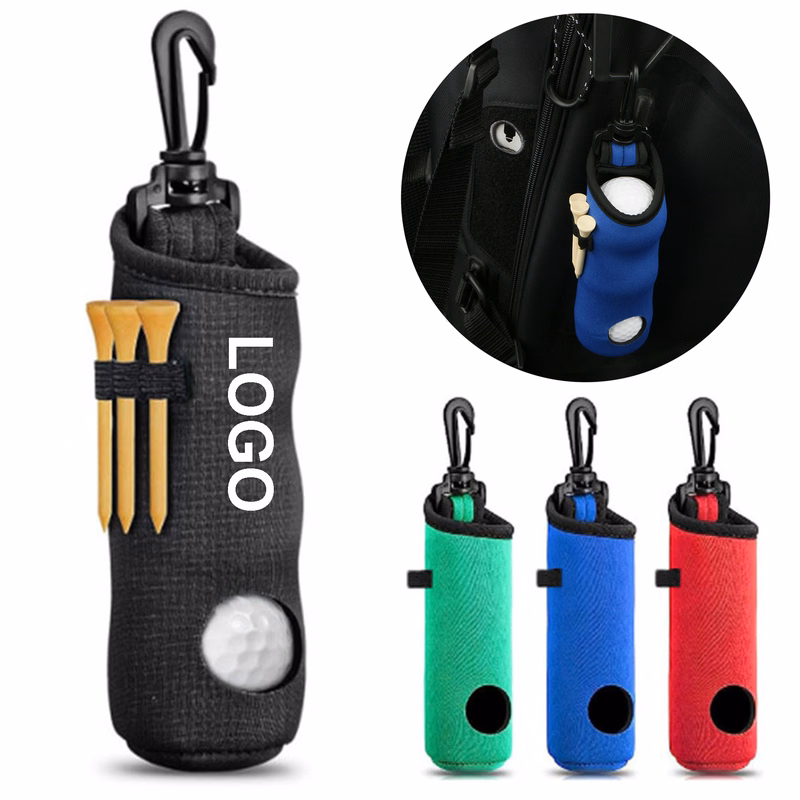 Golf Balls Bag Tees Holder with Clip