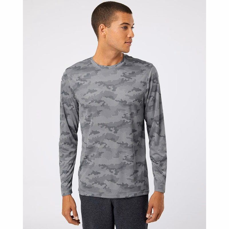Unisex Pompano Performance Camo Long Sleeve T-Shirt - 217