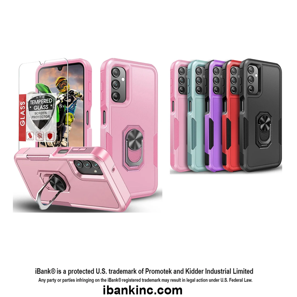 iBank ® Shockproof Case compatible with Galaxy A54/A55/A35/A71/A15/A16/A20 1