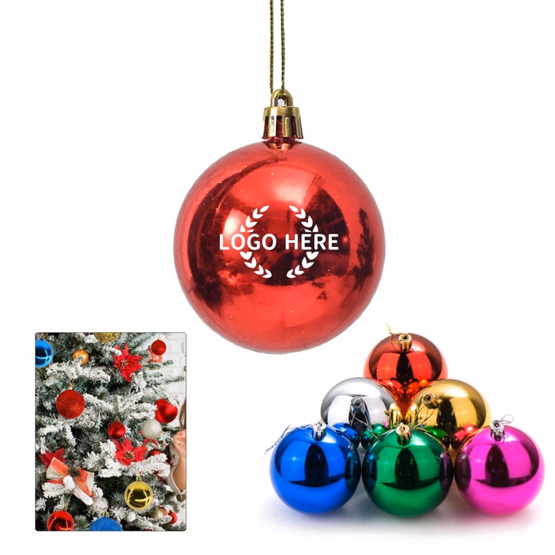Plastic Holiday Ball Ornament