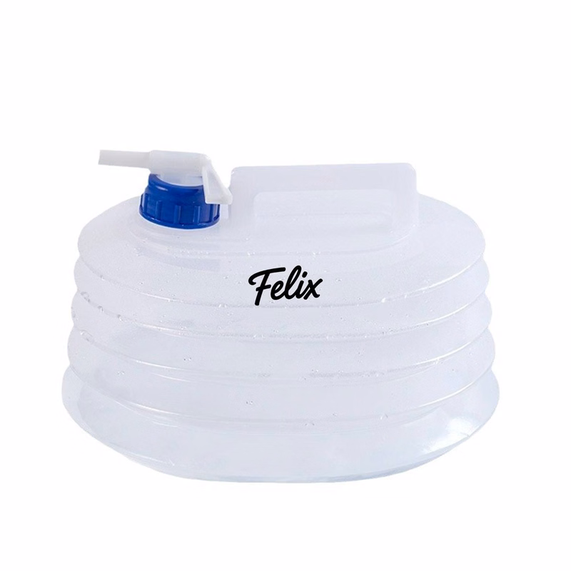 350oz Foldable Portable Water Container with Tap for Camping