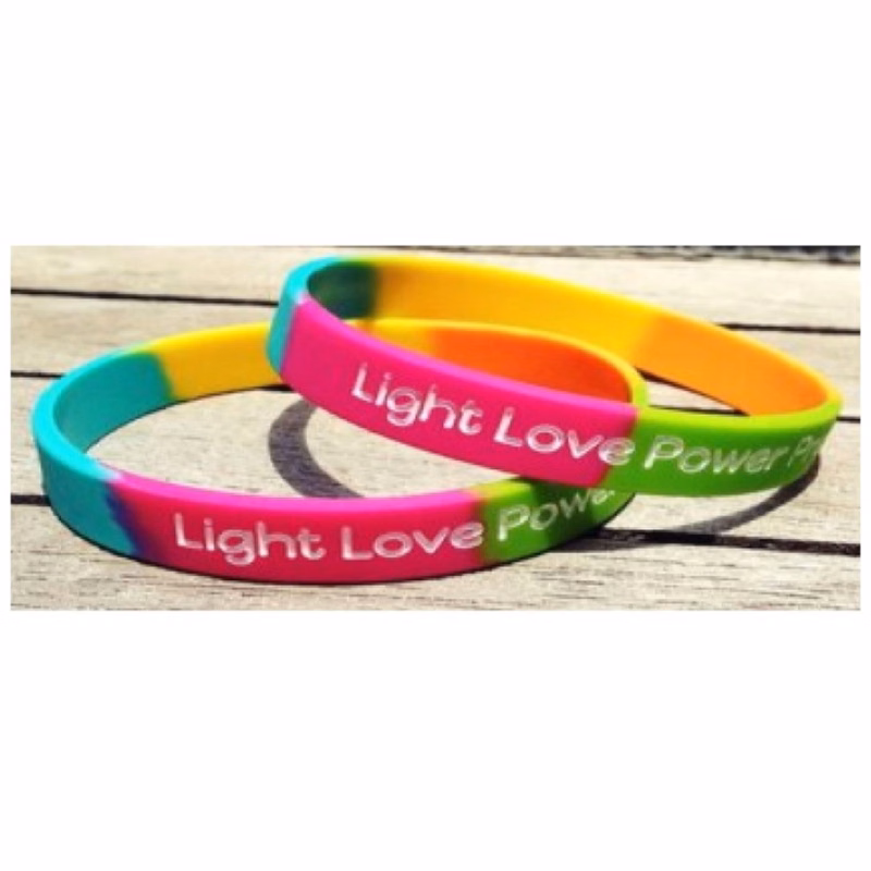 Segmented Silicone Wristband - 1/4" band