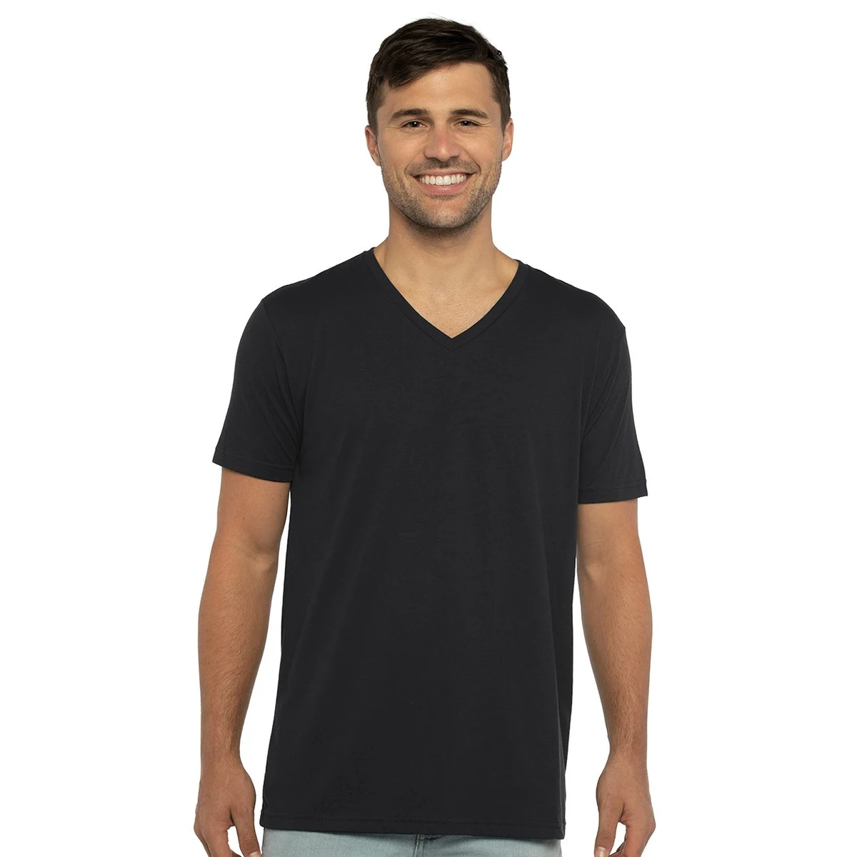 Unisex Sueded V-Neck Tee - 6440 1