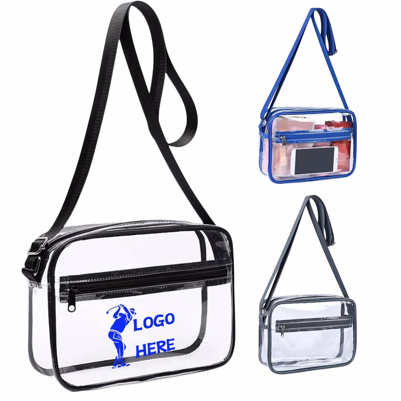 MOQ50 Clear PVC Sling Bag