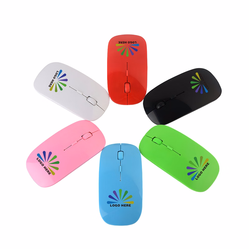 MOQ50 Custom Silent Wireless Mouse For Promotions
