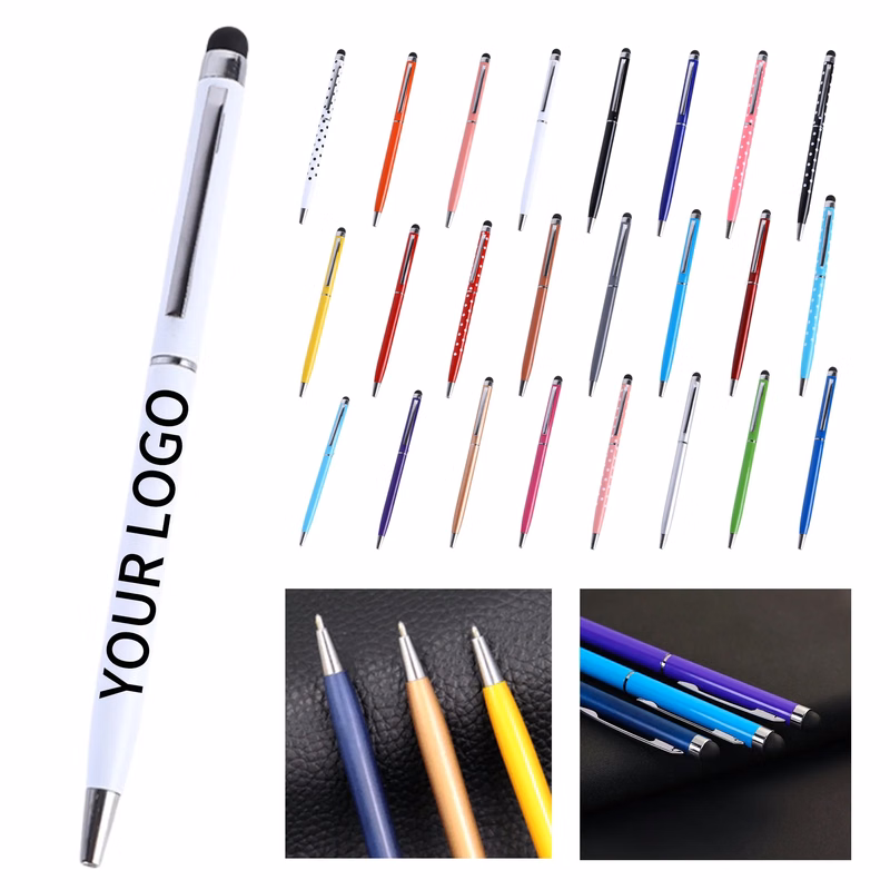 5.3 Inch Click Metal Pen with Stylus Tip Practical Design