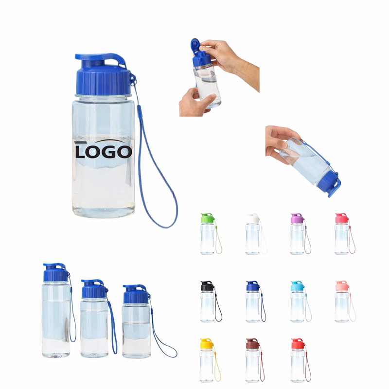 350ml Flip-Lid Plastic Sport Drinking Bottle