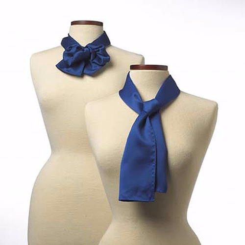 Royal Blue Silk Scarf - 8"x45"